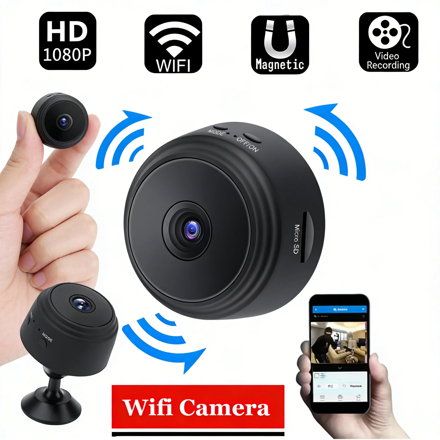 Camara Ojo Silencioso / Audio / Mini / 720p (HD) / Simcard
