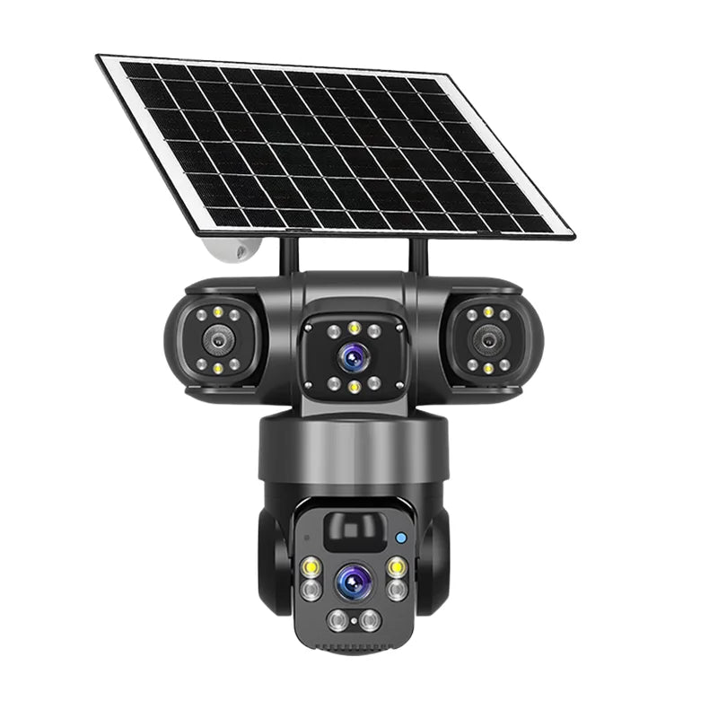 V380 3 Screen 3 Lens WIFI Camera Solar